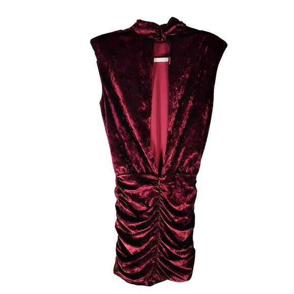 Ronny Kobo Burgundy Sleeveless Mini Dress - Picture 9 of 11
